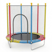 Батут каркасный DFC цветной 137 см с защитной сеткой