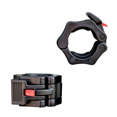 Замок Lock-Jaw с фиксатором для грифа 50 мм чёрн.нейлон. (комплект)