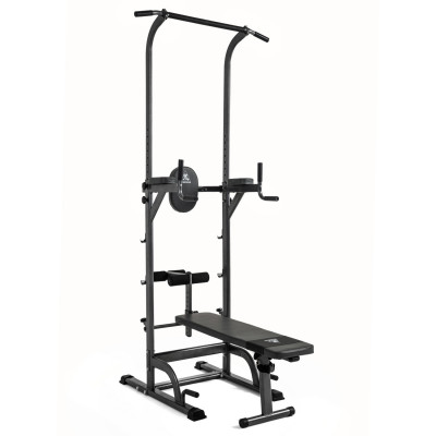 Турник-брусья DFC G-series с прямой скамьей с валиками