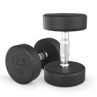 Гантель UNIX Fit PRO круглая обрезиненная 12,5 кг, 2 шт.