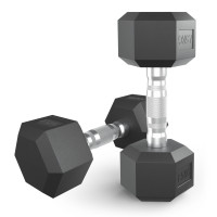 Гантель гексагональная UNIX Fit обрезиненная 7,5 кг, 2 шт.