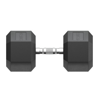 Гантель гексагональная UNIX Fit обрезиненная 42,5 кг, 2 шт.