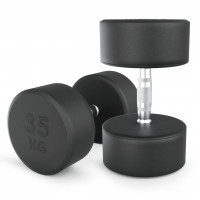 Гантель UNIX Fit PRO круглая обрезиненная 35 кг, 2 шт.