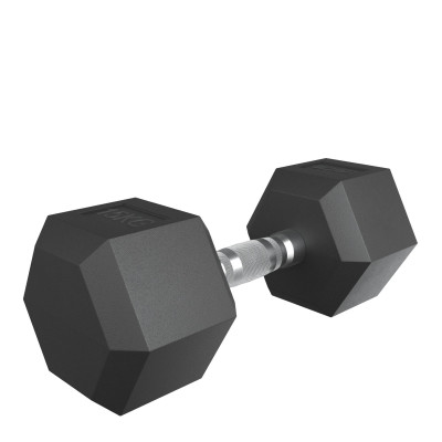 Гантель гексагональная UNIX Fit обрезиненная 15 кг, 2 шт.