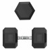 Гантель гексагональная UNIX Fit обрезиненная 40 кг, 2 шт.