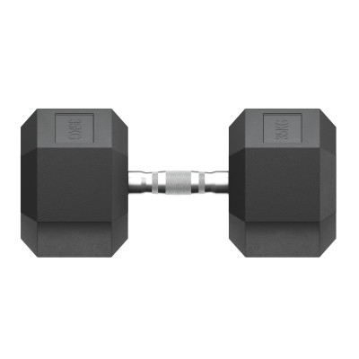 Гантель гексагональная UNIX Fit обрезиненная 35 кг, 2 шт.