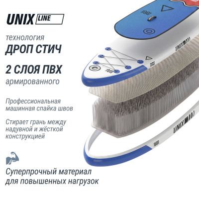 SUP-борд UNIX Line Глубокое море / Deep Sea (320 см) + сиденье
