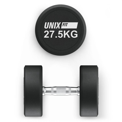 Гантель UNIX Fit PRO круглая обрезиненная 27,5 кг / шт. Гантель UNIX Fit PRO круглая обрезиненная 27,5 кг / шт.