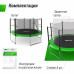 Батут UNIX Line Simple 12 ft (366 см) с внутренней защитной сеткой, зеленый Батут UNIX Line Simple 12 ft (366 см) с внутренней защитной сеткой, зеленый