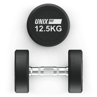 Гантель UNIX Fit PRO круглая обрезиненная 12,5 кг, 2 шт. Гантель UNIX Fit PRO круглая обрезиненная 12,5 кг, 2 шт.