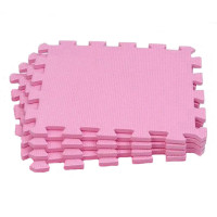 Коврик-пазл UNIX Fit влагостойкий для йоги и фитнеса, 30 х 30 х 1 см, розовый, 4 шт. Коврик-пазл UNIX Fit влагостойкий для йоги и фитнеса, 30 х 30 х 1 см, розовый, 4 шт.
