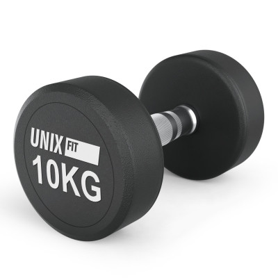 Гантель UNIX Fit PRO круглая обрезиненная 10 кг, 2 шт. Гантель UNIX Fit PRO круглая обрезиненная 10 кг, 2 шт.