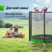 Батут UNIX Line Simple 6 ft (183 см) с внешней защитной сеткой, зеленый