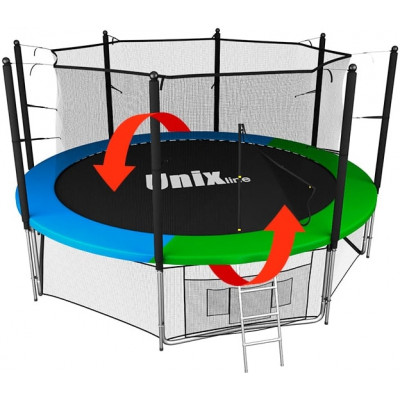 Батут UNIX Line Классик / Classic 10 ft (305 см) с внутренней защитной сеткой