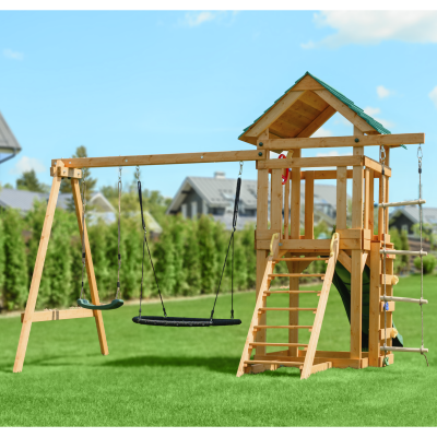 Детский игровой комплекс UNIX Line (6 in 1) Dark Green