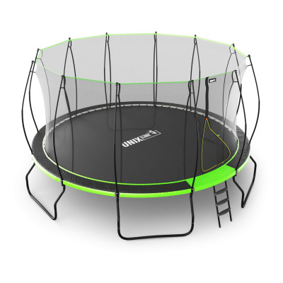 Батут UNIX Line НЛО / UFO 16 ft (488 см) зеленый