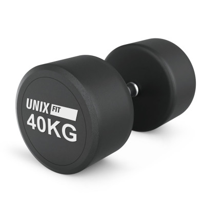 Гантель UNIX Fit PRO круглая обрезиненная 40 кг / шт. Гантель UNIX Fit PRO круглая обрезиненная 40 кг / шт.