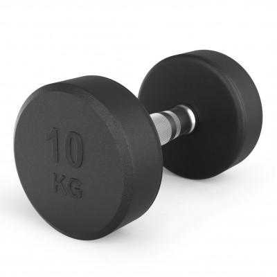 Гантель UNIX Fit PRO круглая обрезиненная 10 кг, 2 шт.