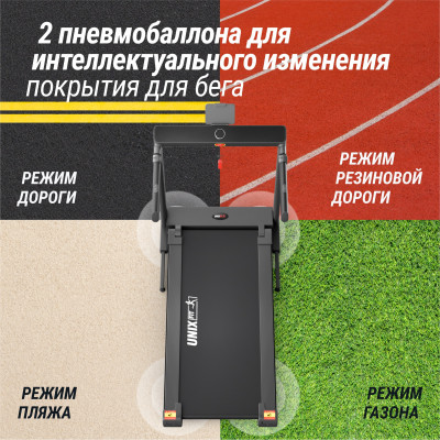 Беговая дорожка UNIX Fit Hi-tech F4 космический серый Беговая дорожка UNIX Fit Hi-tech F4 космический серый