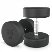 Гантель UNIX Fit PRO круглая обрезиненная 25 кг, 2 шт.