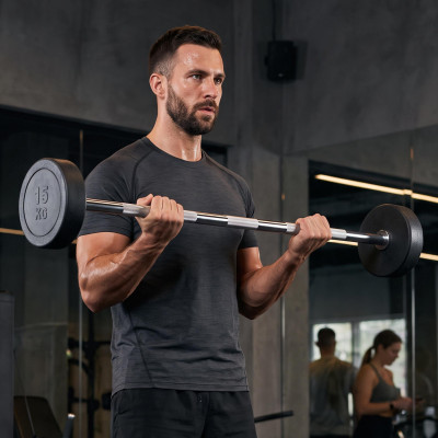Штанга UNIX Fit PRO прямая обрезиненная 15 кг Штанга UNIX Fit PRO прямая обрезиненная 15 кг