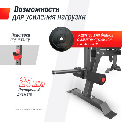 Скамья силовая со стойками UNIX Fit BENCH 130DD