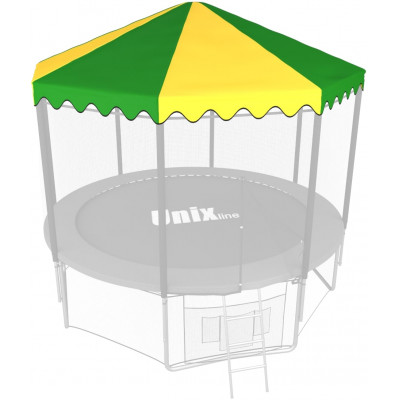 Крыша для батута UNIX Line 8 ft (244 см) зеленый, жёлтый Крыша для батута UNIX Line 8 ft (244 см) зеленый, жёлтый