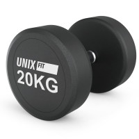 Гантель UNIX Fit PRO круглая обрезиненная 20 кг / шт.