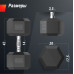 Гантель гексагональная UNIX Fit обрезиненная 32,5 кг, 2 шт.