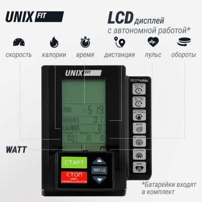 Велотренажер UNIX Fit техно-аэробайк / Techno AirBike 1100 PRO