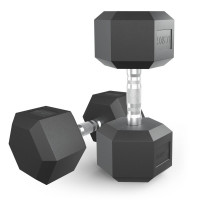 Гантель гексагональная UNIX Fit обрезиненная 17,5 кг, 2 шт. Гантель гексагональная UNIX Fit обрезиненная 17,5 кг, 2 шт.