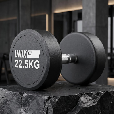 Гантель UNIX Fit PRO круглая обрезиненная 22,5 кг / шт. Гантель UNIX Fit PRO круглая обрезиненная 22,5 кг / шт.