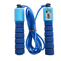 Скакалка UNIX Fit с механическим счетчиком прыжков, 287 см, голубая Скакалка UNIX Fit с механическим счетчиком прыжков, 287 см, голубая