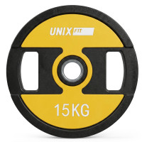 Диск уретановый c хватом UNIX Fit PRO 15 кг, 51 мм, 1 шт.
