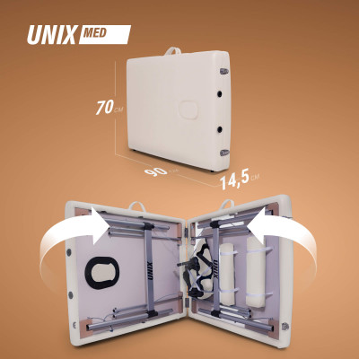 Массажный стол UNIX Master 2 Section White