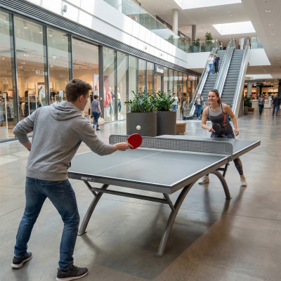 Антивандальный теннисный стол UNIX Line 14 mm SMC серый