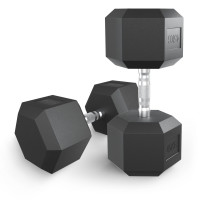 Гантель гексагональная UNIX Fit обрезиненная 45 кг / шт. Гантель гексагональная UNIX Fit обрезиненная 45 кг / шт.