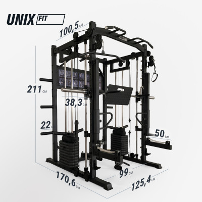Силовой комплекс - мультистанция UNIX Fit (50 в 1) Силовой комплекс - мультистанция UNIX Fit (50 в 1)