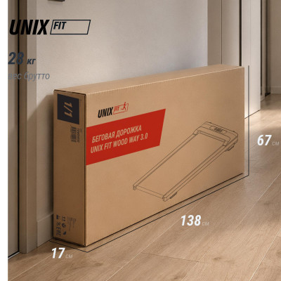 Беговая дорожка UNIX Fit деревянная / Wood Way 3.0 Беговая дорожка UNIX Fit деревянная / Wood Way 3.0