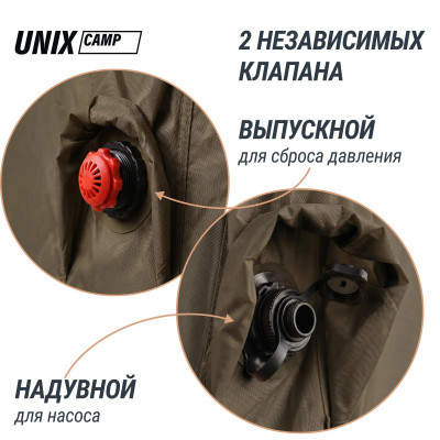 Надувная палатка UNIX Camp Sirius 4х3 зеленый (+ навес) Надувная палатка UNIX Camp Sirius 4х3 зеленый (+ навес)