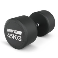 Гантель UNIX Fit PRO круглая обрезиненная 45 кг / шт. Гантель UNIX Fit PRO круглая обрезиненная 45 кг / шт.