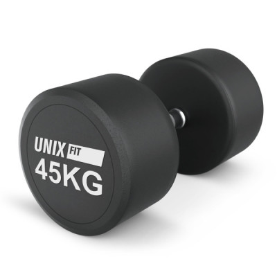 Гантель UNIX Fit PRO круглая обрезиненная 45 кг / шт.