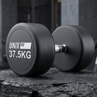Гантель UNIX Fit PRO круглая обрезиненная 37,5 кг / шт. Гантель UNIX Fit PRO круглая обрезиненная 37,5 кг / шт.