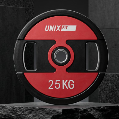 Диск уретановый c хватом UNIX Fit PRO 25 кг, 51 мм, 1 шт. Диск уретановый c хватом UNIX Fit PRO 25 кг, 51 мм, 1 шт.
