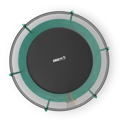 Батут UNIX Line Премиальный / Supreme Basic 8 ft (244 см) зеленый