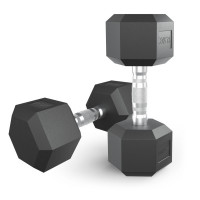 Гантель гексагональная UNIX Fit обрезиненная 12,5 кг, 2 шт. Гантель гексагональная UNIX Fit обрезиненная 12,5 кг, 2 шт.