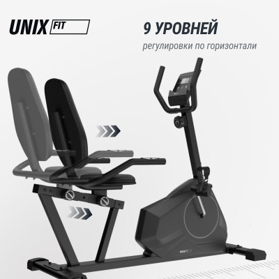 Горизонтальный велотренажер UNIX Fit BR-390