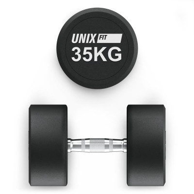 Гантель UNIX Fit PRO круглая обрезиненная 35 кг / шт. Гантель UNIX Fit PRO круглая обрезиненная 35 кг / шт.