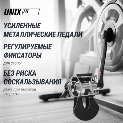 Велотренажер Спин-байк UNIX Fit SB-500 черный