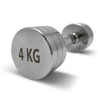 Гантель UNIX Fit PRO круглая хромированная 4 кг / шт. Гантель UNIX Fit PRO круглая хромированная 4 кг / шт.